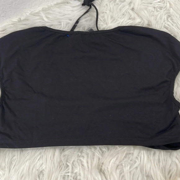 FASHION NOVA Morning Mimosa Crop Top Black Size Medium New - Picture 6 of 9